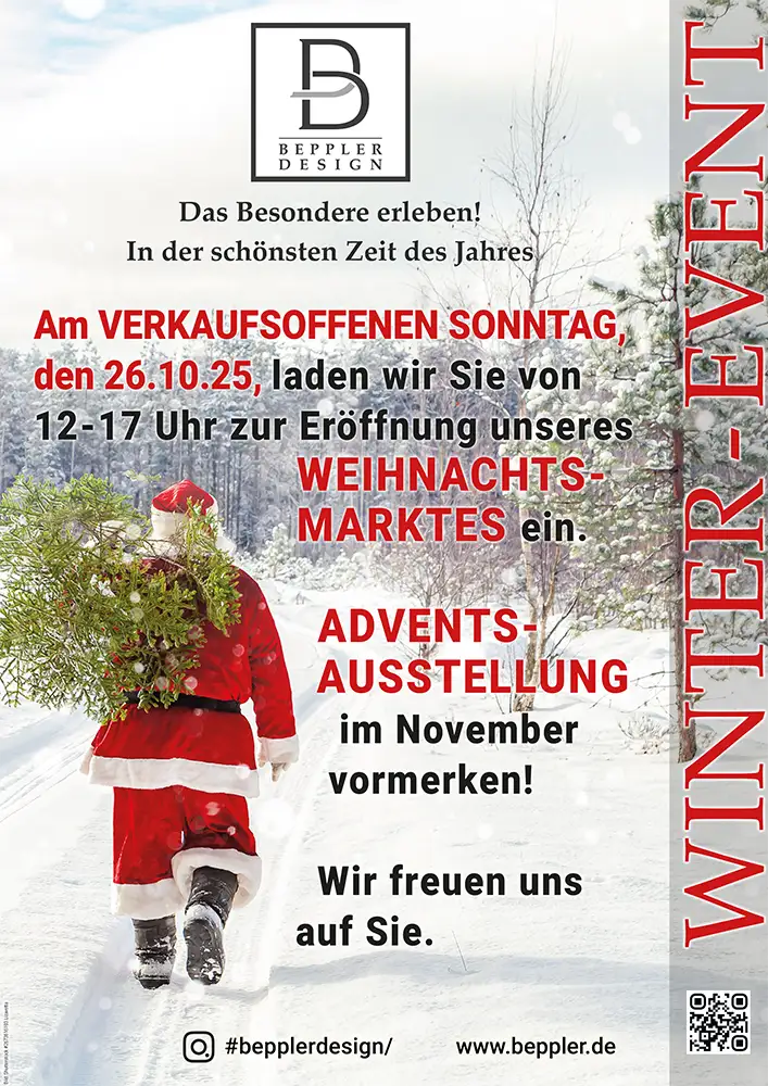 Plakat Winter Event A4 Mailing Nikolaus