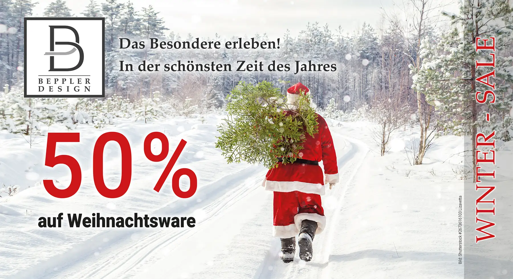 Plakat Winter Event A4 Mailing Nikolaus